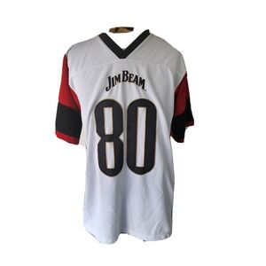 Jim Beam #80 Football Jersey Embroidered Size L